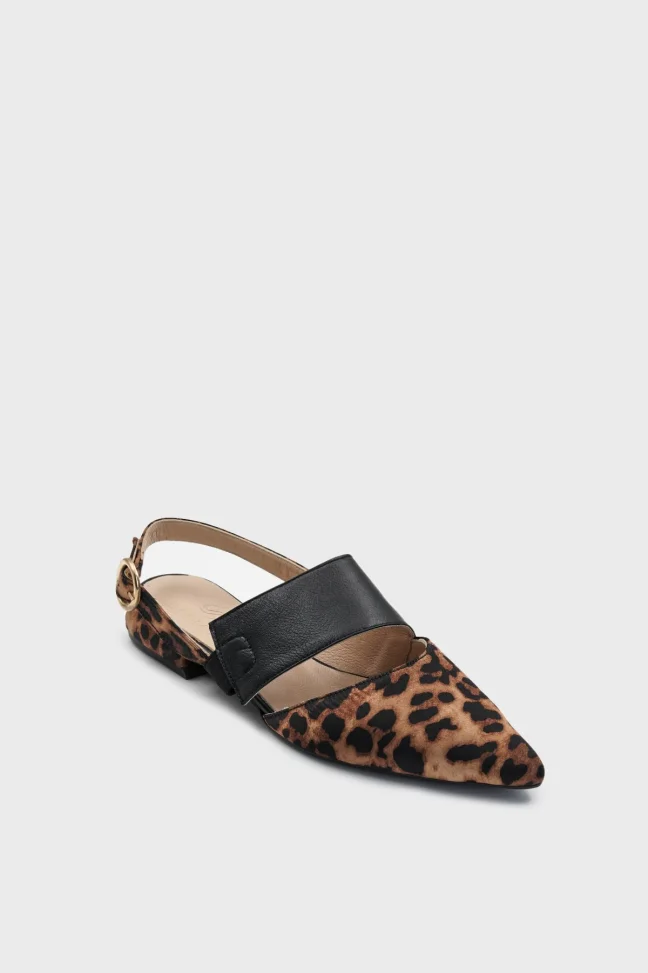 SKL-031 Leopard Textile Women's Flat