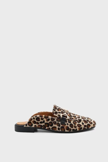 SKK-056 Leopard Textile Women's Slipper