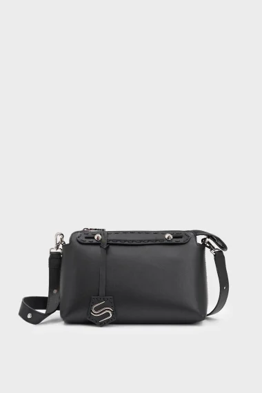 SCO-032 Black Textile Women’s Shoulder Bag