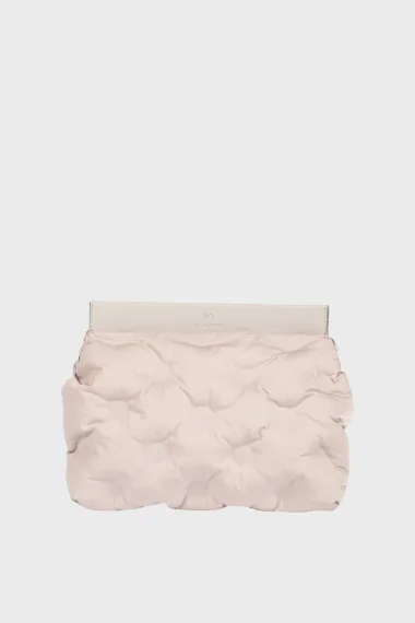 SCP-005 La Stampa Gray Textile Women's Midi Clutch Bag