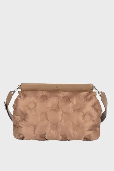 SCP-001 La Stampa Tan Textile Women's Strap Clutch Bag