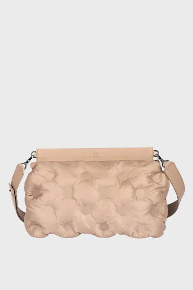 SCP-001 La Stampa Beige Textile Women's Strap Clutch Bag