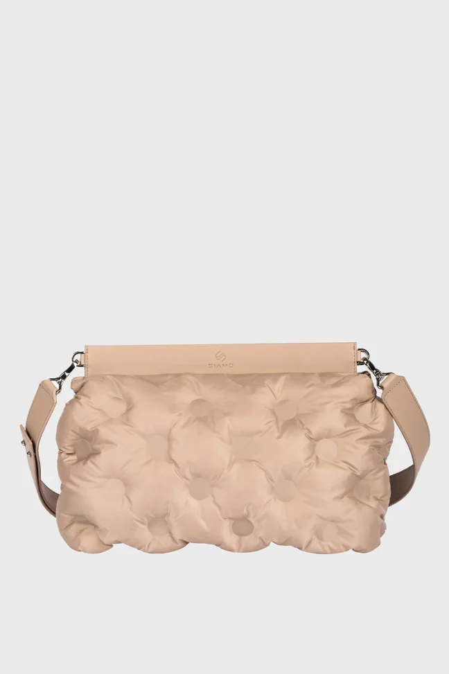 SCP-001 La Stampa Beige Textile Women's Strap Clutch Bag