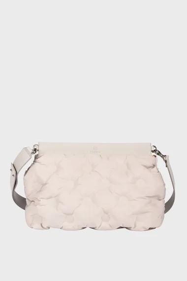 SCP-001 La Stampa Gray Textile Women's Strap Clutch Bag
