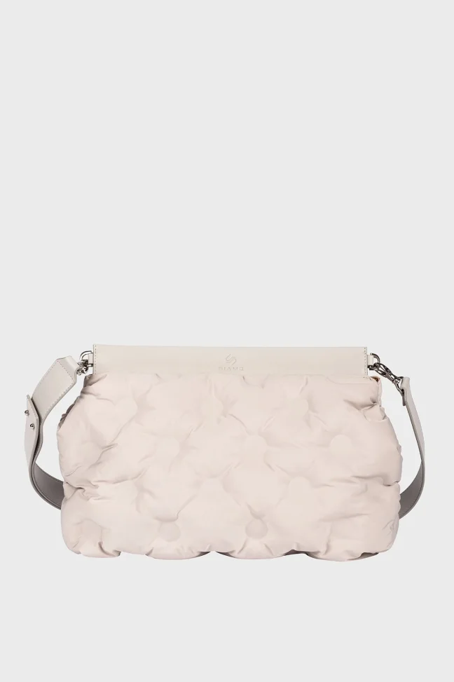 SCP-001 La Stampa Gray Textile Women's Strap Clutch Bag